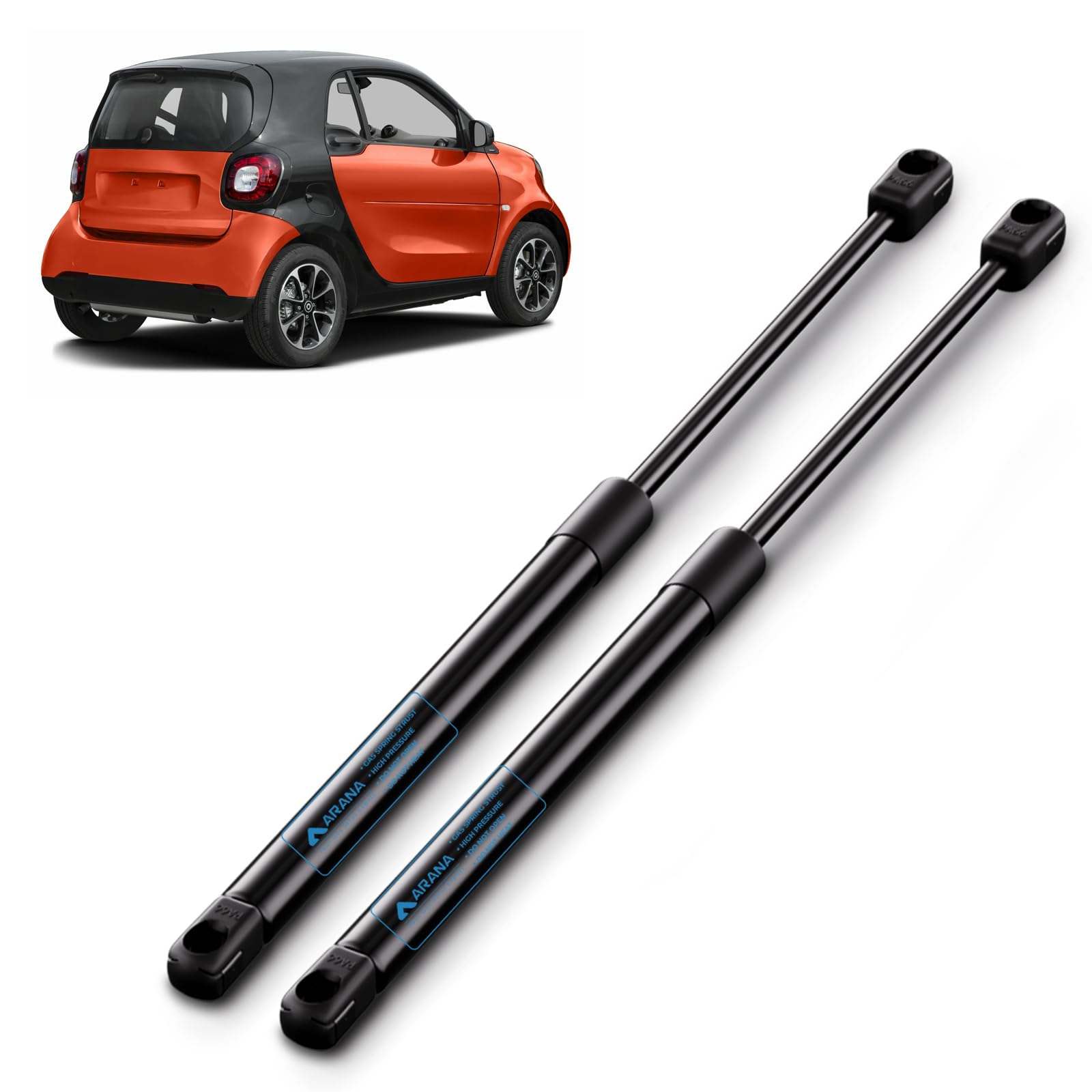 Arana Gasdruckfeder Heckklappendämpfer Kofferraum Kompatibel mit Smart Fortwo 451 Coupe 2007-2016 Gasdruckdämpfer Gasfeder Ersatzteil, 2 Stück Arana Gasdruckfeder Heckklappendämpfer Kofferraum Kompatibel mit Smart Fortwo 451 Coupe 2007-2016 Gasdruckdämpfer Gasfeder Ersatzteil, 2 Stück von ARANA