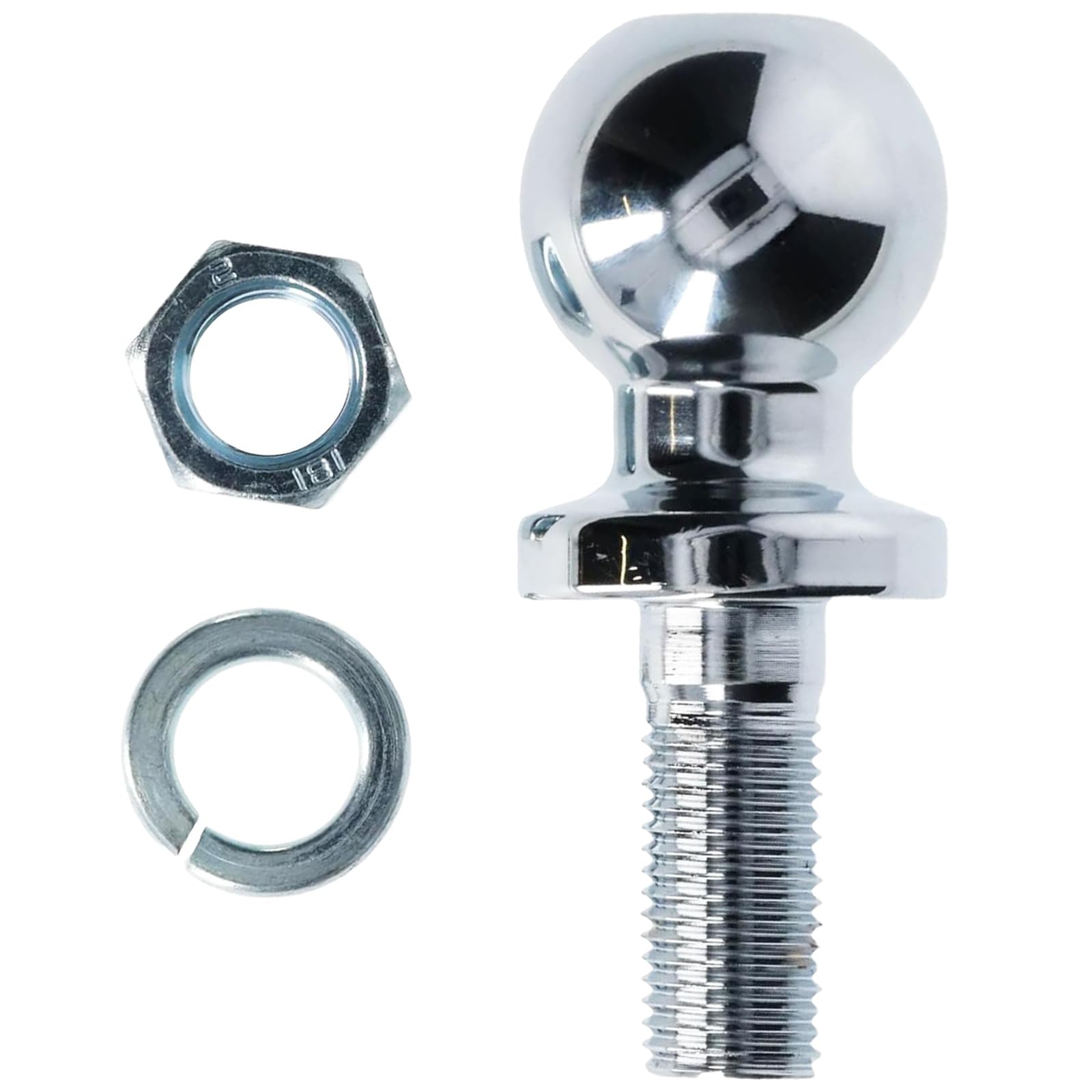 Anhängerkupplungskugel, 50mm 3,5T Kugelkopf Ackerschiene, Kugelkopf Anhängerkupplung, Kugelkopf, Anhängerteile Chrom, Ø22mm Schraube, für Kuppelstangen mit Einer Belastung von bis zu 3,5 Tonnen Anhängerkupplungskugel, 50mm 3,5T Kugelkopf Ackerschiene, Kugelkopf Anhängerkupplung, Kugelkopf, Anhängerteile Chrom, Ø22mm Schraube, für Kuppelstangen mit Einer Belastung von bis zu 3,5 Tonnen von ARCPNRT