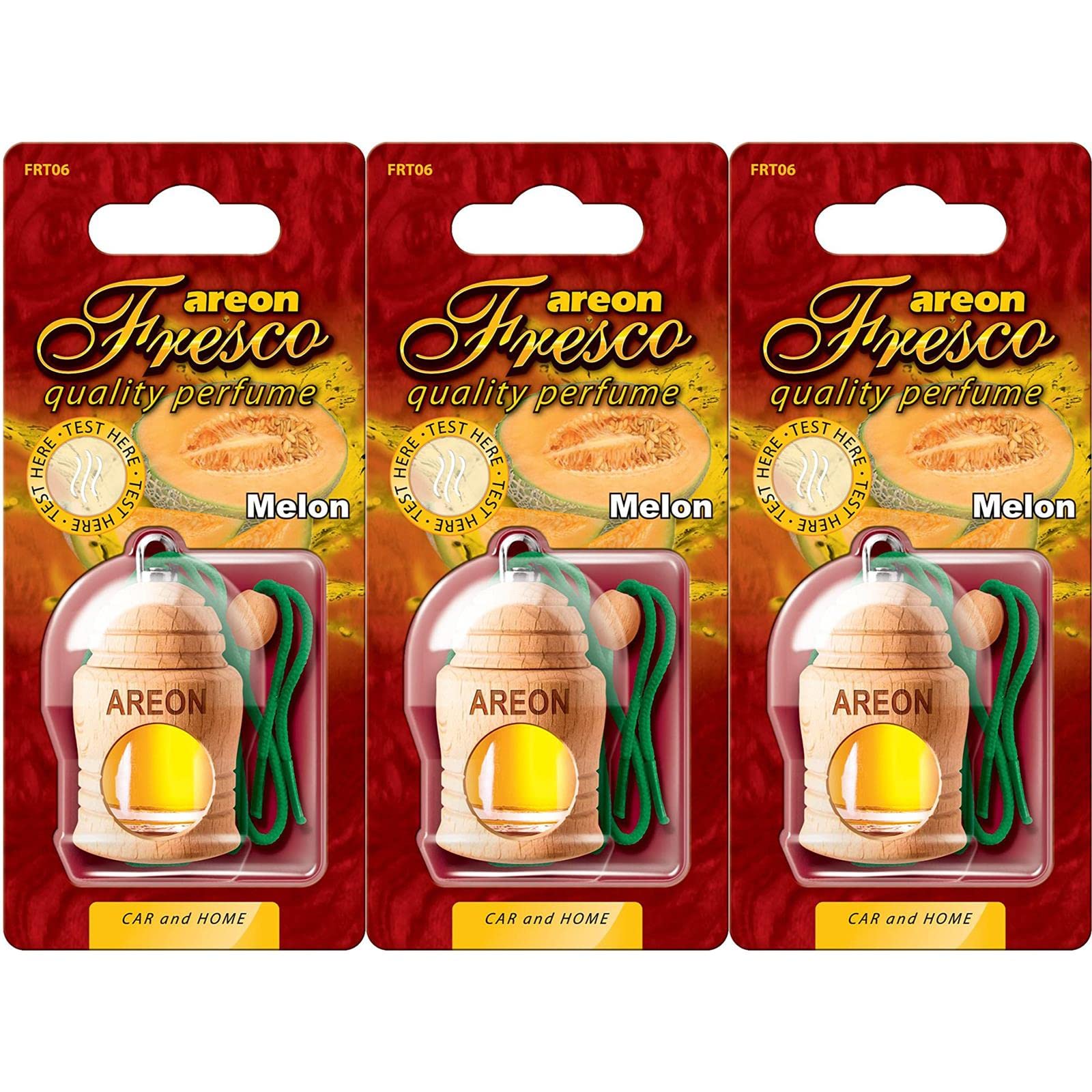 3 x Original Areon FRESCO Holz Parfüm Duftdose Duftbaum Lufterfrischer Melon 3 x Original Areon FRESCO Holz Parfüm Duftdose Duftbaum Lufterfrischer Melon von AREON