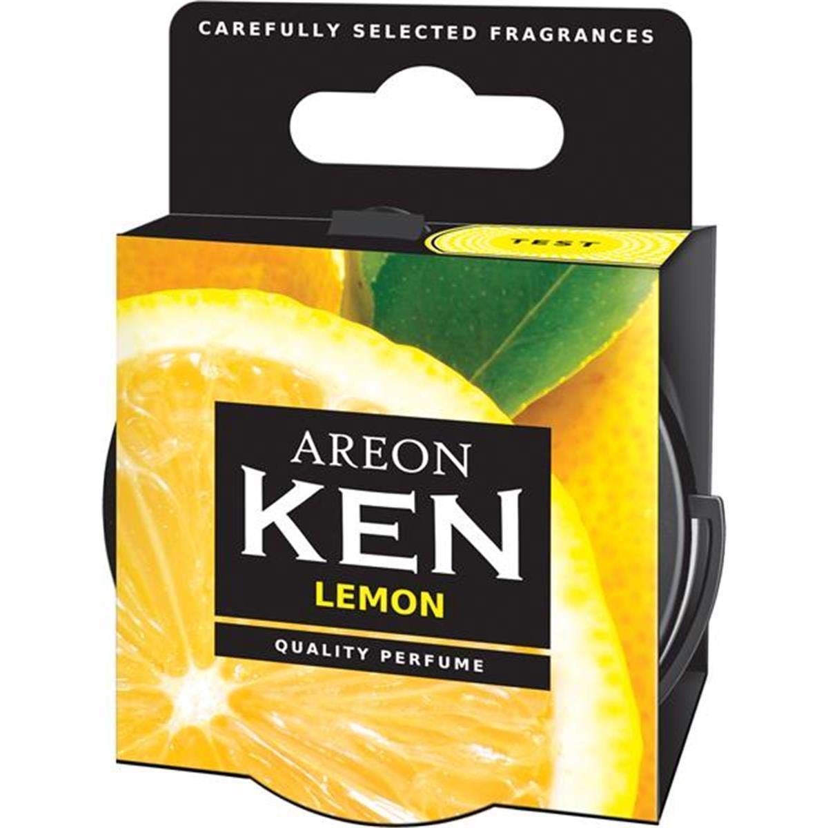 AREON Ken Lufterfrischer Zitrone Auto Duft Autoduft Dose Duftdose Wohnung Erfrischer 3D Set (Lemon Pack x 3) von AREON