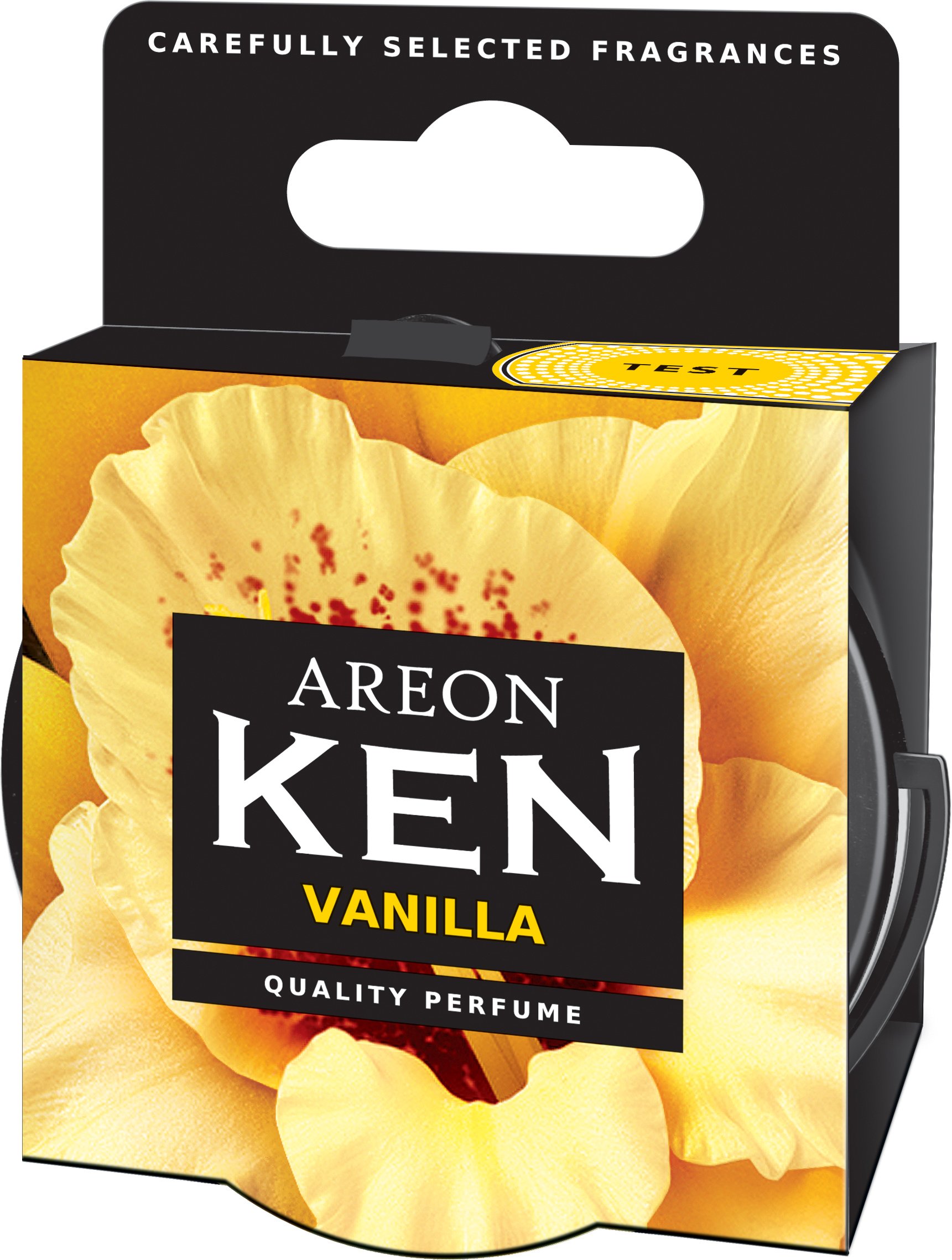 Areon Ken Lufterfrischer Vanille Auto Duft Autoduft Wohnung Dose Duftdose Erfrischer 3D Set ( Vanilla Pack x 6 ) von AREON