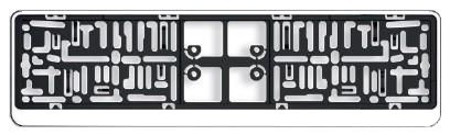 ARGO Kennzeichenhalter DACAR TOTAL CHROME von ARGO