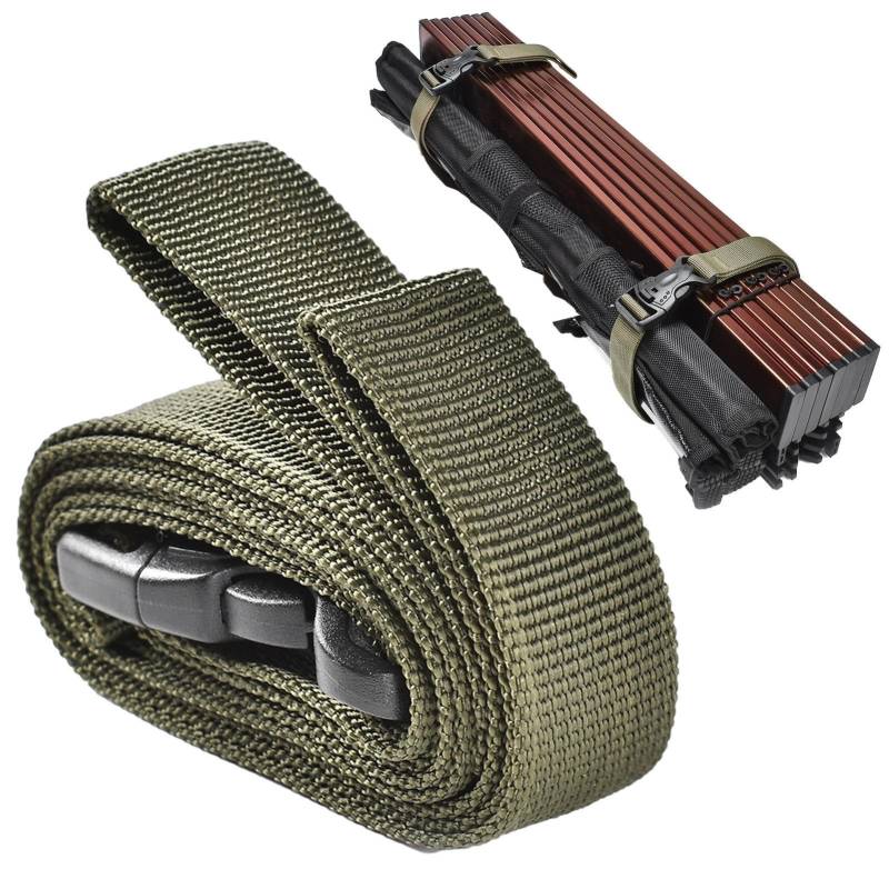 Koffertaschengurt | Spanngurt | Allzweckgurt mit Schnalle, Campingausrüstungsgurt, Spanngurt, Zurrgurt verstellbar für Schlafsack, Picknickmatte von ARIOU