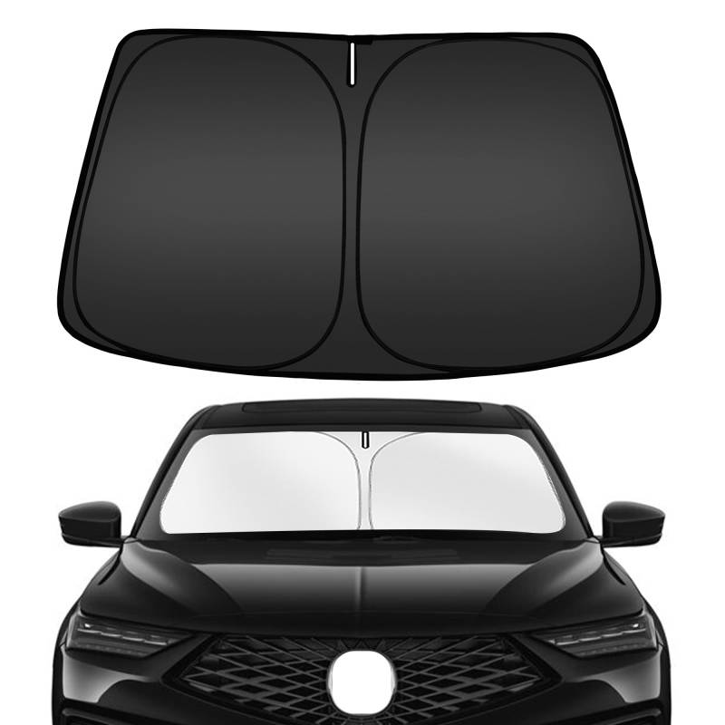 ARISMOTOR Windschutzscheiben-Sonnenschutz für Acura MDX 2021–2025, passgenau, faltbarer Frontscheiben-Sonnenschutz, Sonnenblende, blockiert UV-Strahlen, hält Ihr Auto kühler von ARISMOTOR