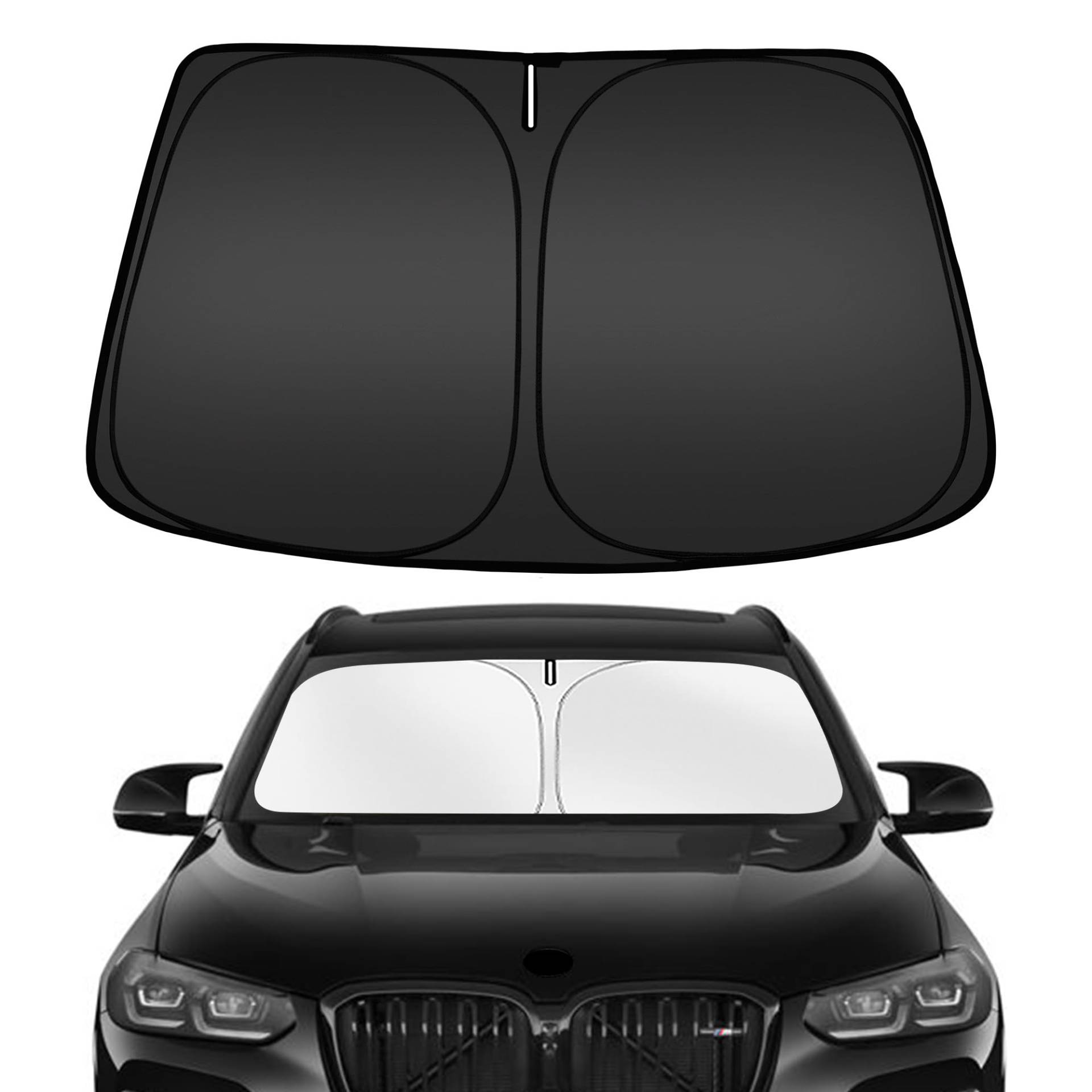 ARISMOTOR Windschutzscheiben-Sonnenschutz für BMW X3 2018–2025, passgenau, faltbar, Frontscheibe, Sonnenblende, blockiert UV-Strahlen, hält Ihr Auto kühler ARISMOTOR Windschutzscheiben-Sonnenschutz für BMW X3 2018–2025, passgenau, faltbar, Frontscheibe, Sonnenblende, blockiert UV-Strahlen, hält Ihr Auto kühler von ARISMOTOR