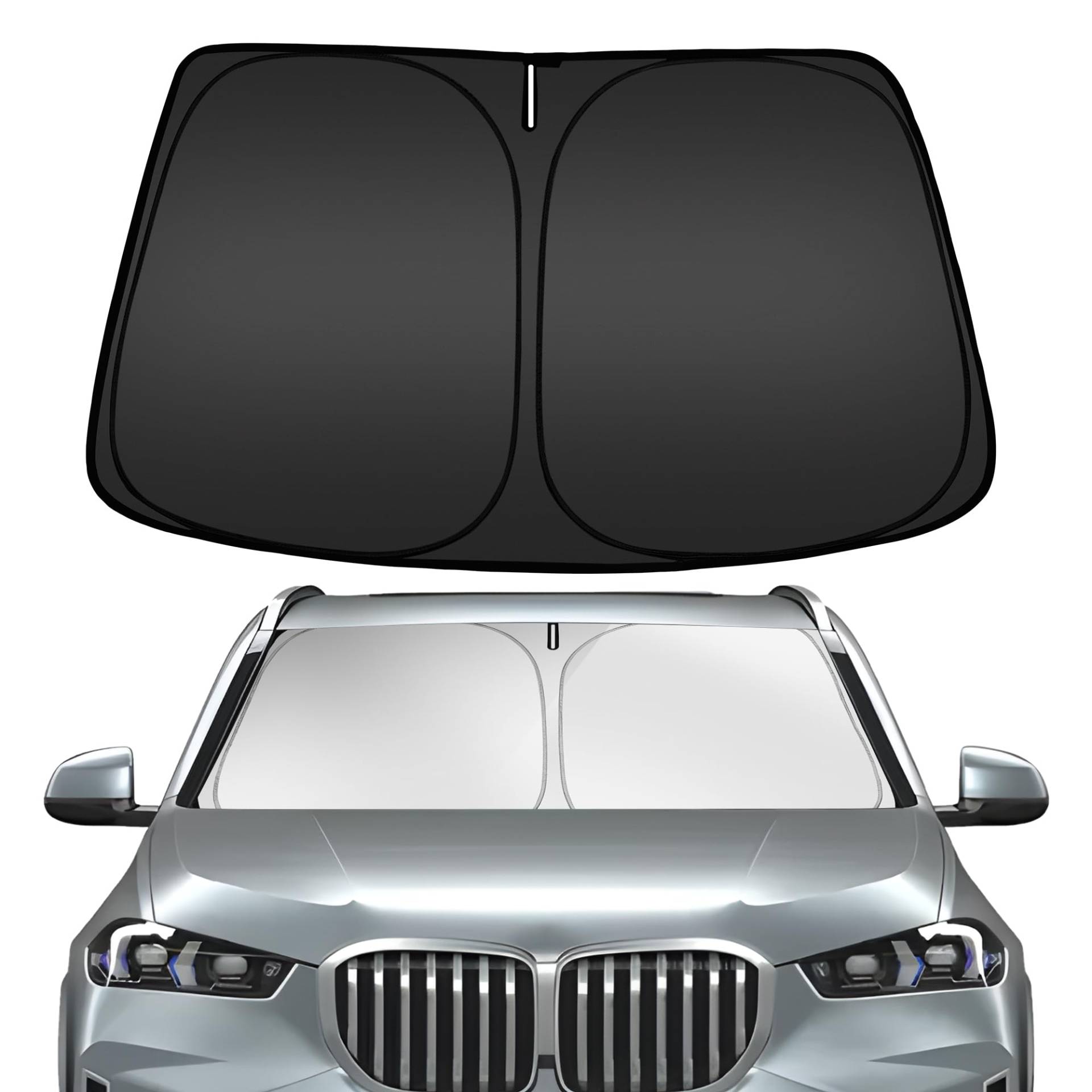 ARISMOTOR Windschutzscheiben-Sonnenschutz für BMW X5 2019–2024, passgenau, faltbar, Frontscheibe, Sonnenblende, blockiert UV-Strahlen, hält Ihr Auto kühler ARISMOTOR Windschutzscheiben-Sonnenschutz für BMW X5 2019–2024, passgenau, faltbar, Frontscheibe, Sonnenblende, blockiert UV-Strahlen, hält Ihr Auto kühler von ARISMOTOR