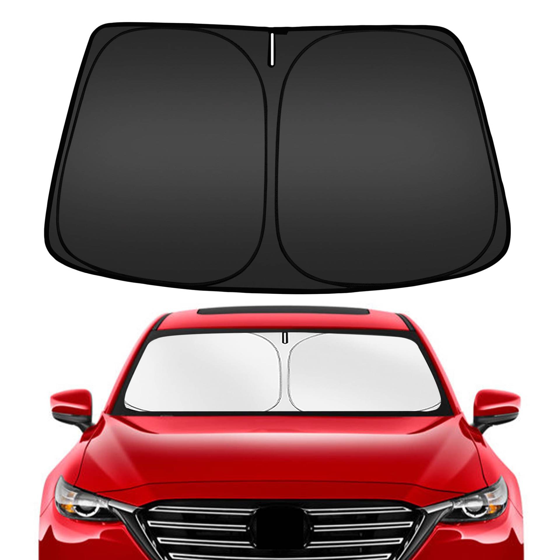 ARISMOTOR Windschutzscheiben-Sonnenschutz für Mazda CX-9 2016–2025, passgenau, faltbar, Frontscheibe, Sonnenblende, blockiert UV-Strahlen, hält Ihr Auto kühler ARISMOTOR Windschutzscheiben-Sonnenschutz für Mazda CX-9 2016–2025, passgenau, faltbar, Frontscheibe, Sonnenblende, blockiert UV-Strahlen, hält Ihr Auto kühler von ARISMOTOR