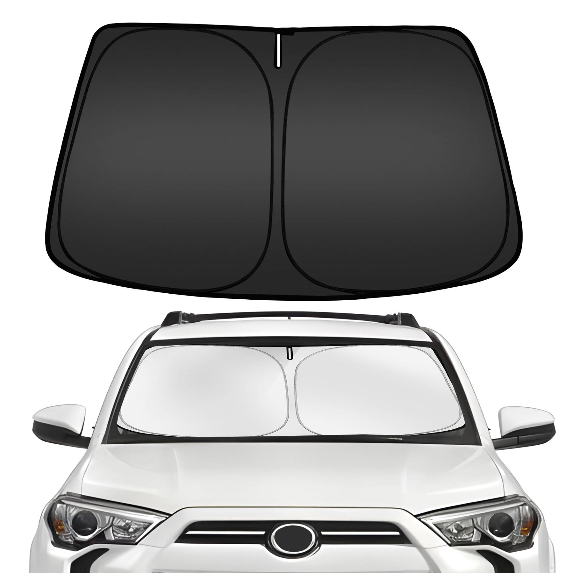ARISMOTOR Windschutzscheiben-Sonnenschutz für Toyota 4Runner 2010–2024, passgenau, faltbar, Frontscheibe, Sonnenblende, blockiert UV-Strahlen, hält Ihr Auto kühler ARISMOTOR Windschutzscheiben-Sonnenschutz für Toyota 4Runner 2010–2024, passgenau, faltbar, Frontscheibe, Sonnenblende, blockiert UV-Strahlen, hält Ihr Auto kühler von ARISMOTOR