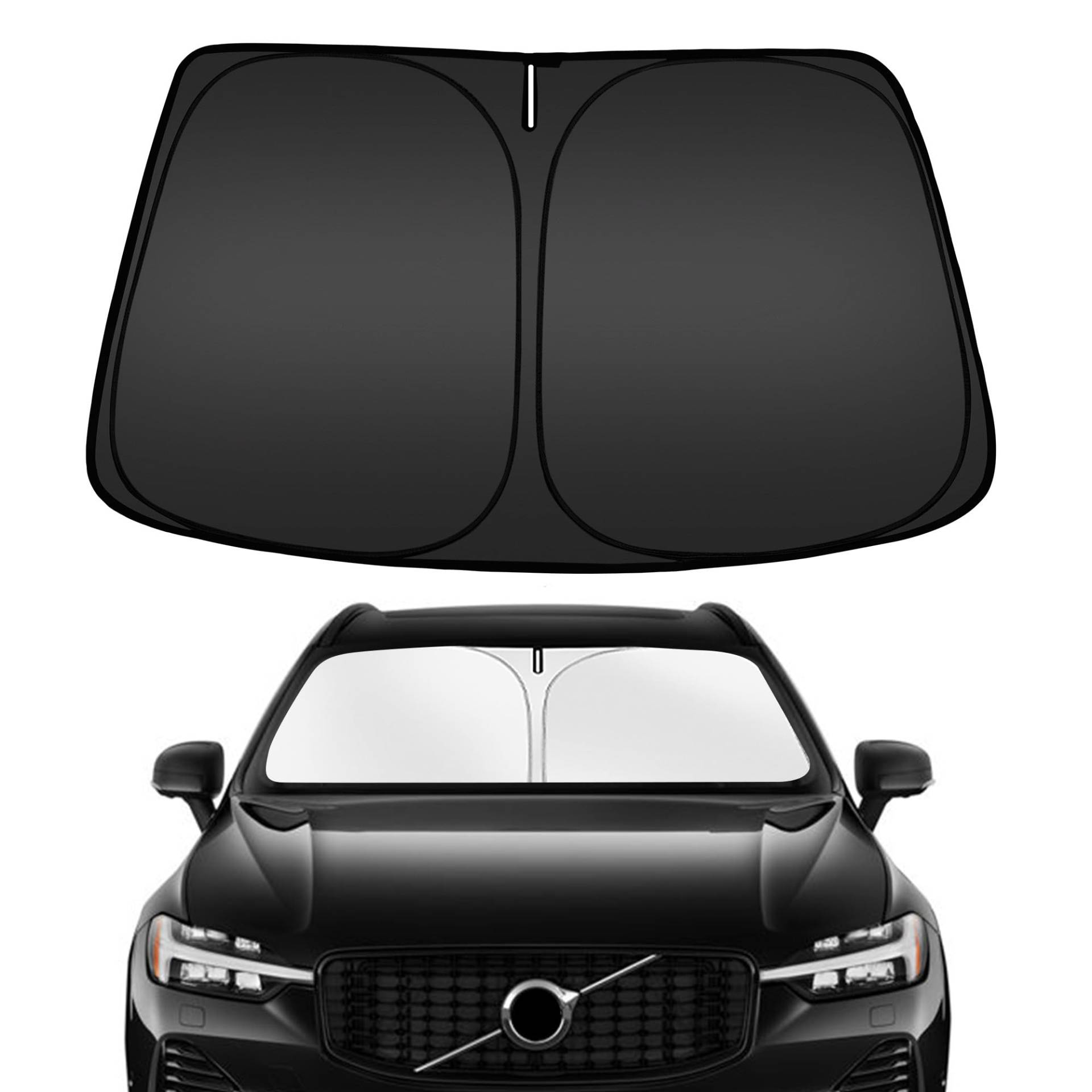 ARISMOTOR Windschutzscheiben-Sonnenschutz für Volvo XC60 2018–2025, passgenau, faltbarer Frontscheiben-Sonnenschutz, Sonnenblende, blockiert UV-Strahlen, hält Ihr Auto kühler ARISMOTOR Windschutzscheiben-Sonnenschutz für Volvo XC60 2018–2025, passgenau, faltbarer Frontscheiben-Sonnenschutz, Sonnenblende, blockiert UV-Strahlen, hält Ihr Auto kühler von ARISMOTOR