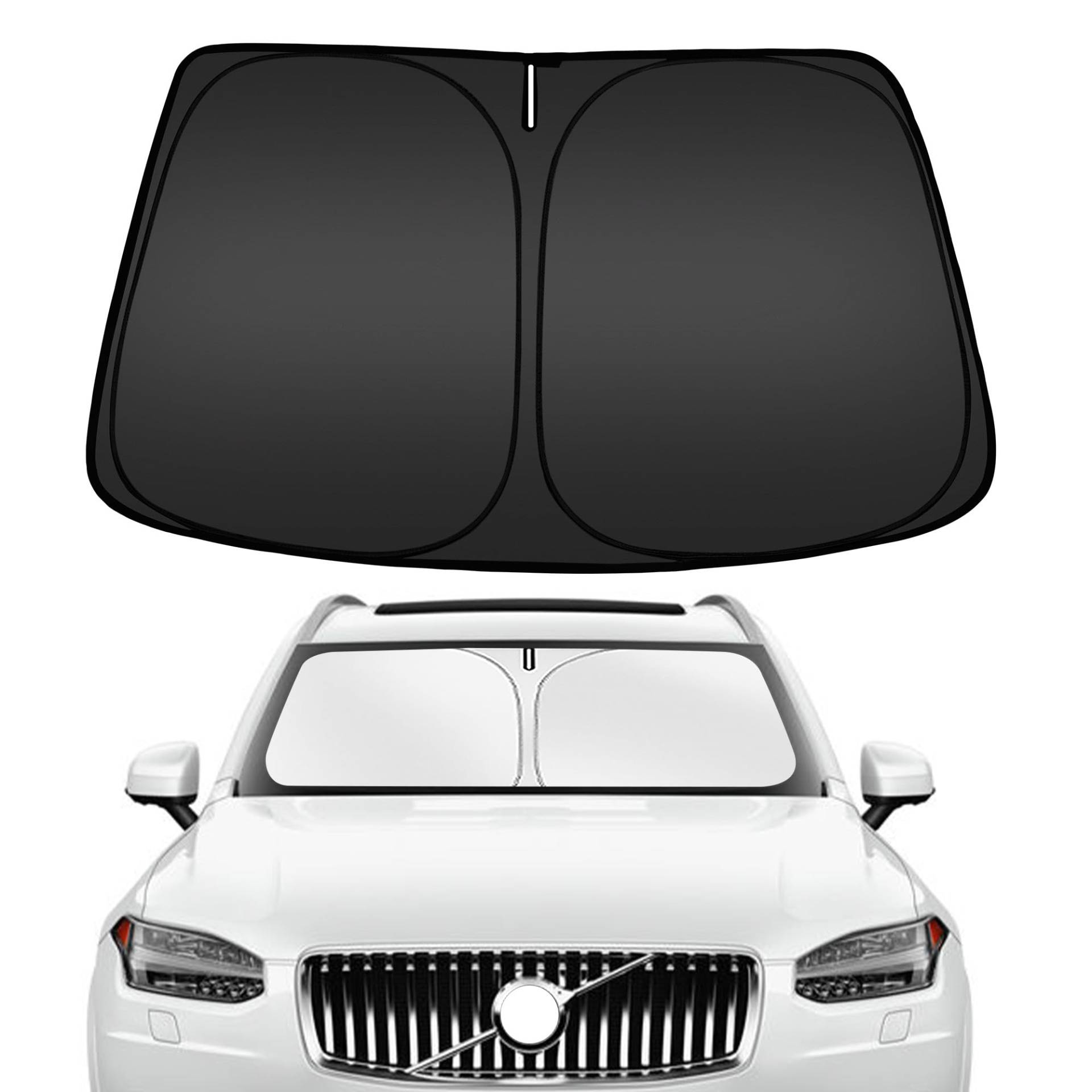 ARISMOTOR Windschutzscheiben-Sonnenschutz für Volvo XC90 2016–2025, passgenau, faltbarer Frontscheiben-Sonnenschutz, Sonnenblende, blockiert UV-Strahlen, hält Ihr Auto kühler ARISMOTOR Windschutzscheiben-Sonnenschutz für Volvo XC90 2016–2025, passgenau, faltbarer Frontscheiben-Sonnenschutz, Sonnenblende, blockiert UV-Strahlen, hält Ihr Auto kühler von ARISMOTOR