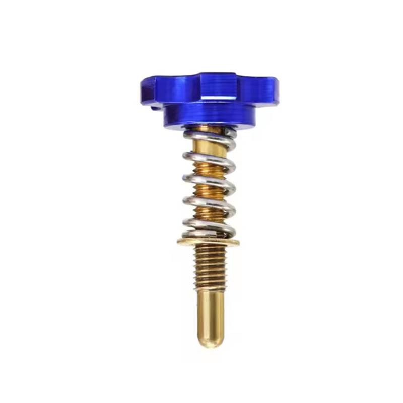 ARLEO 2 PCS Einstellbare Motocross Teil Kraftstoff Mischung Schraube Leerlauf Geschwindigkeit Teller Motorrad Luft Vergaser Screwfor P/W/K(Blue) von ARLEO