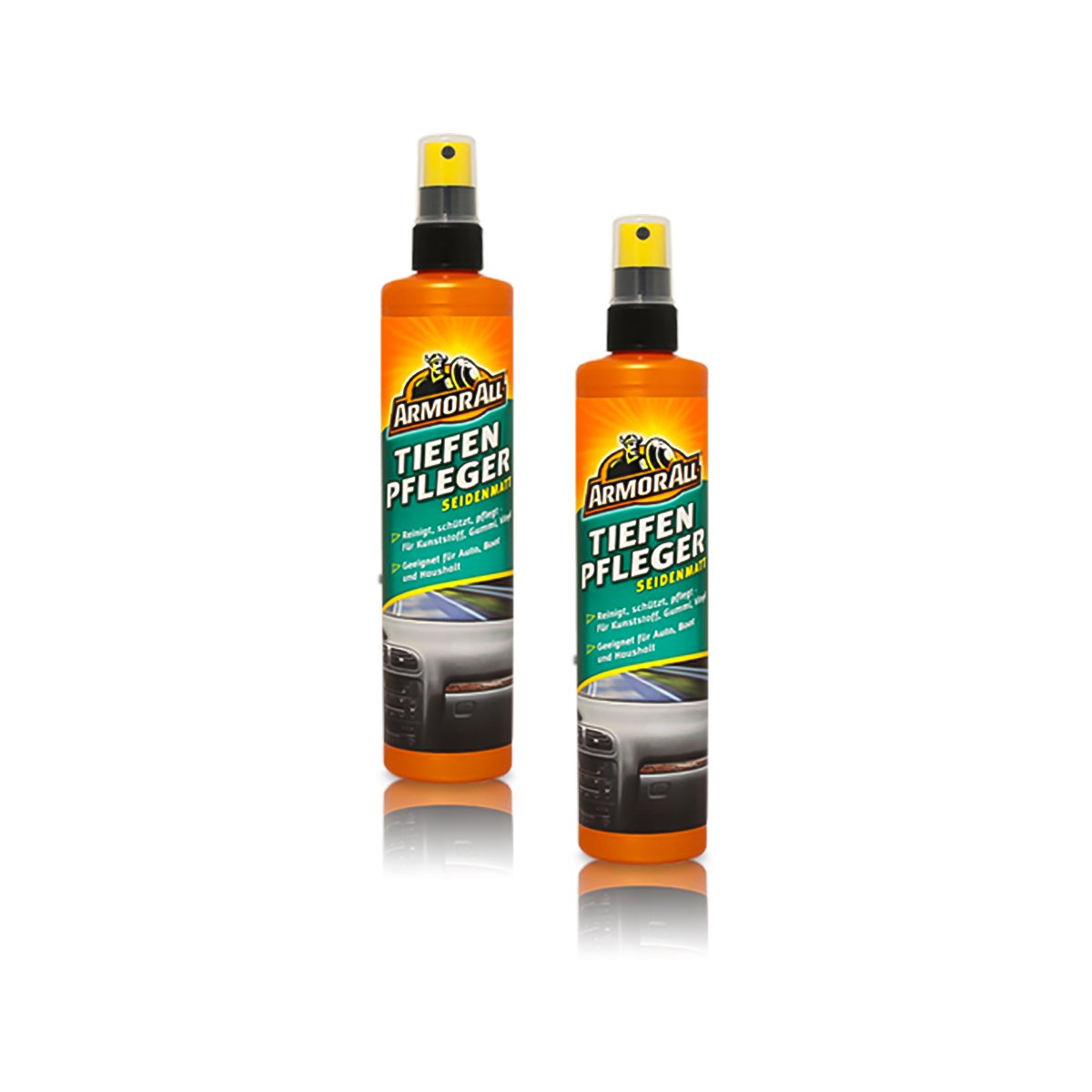 Armor All 2X 10037L TIEFENPFLEGER SEIDENMATT KUNSTSTOFFPFLEGE COCKPITSPRAY 300ml von Armor All