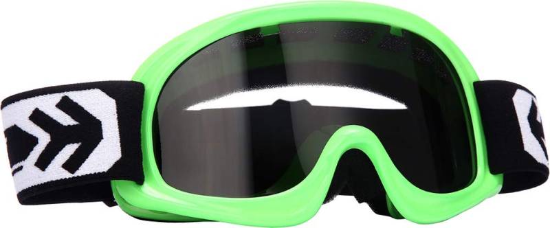 ARMOR HELMETS® AG-49 „Neon Green“ · Kids Cross-Brille · Kinder Schutz-Brille MX Enduro Moto Sport Pocket-Bike Junior Goggles verspiegelt Kinder-Helm Cross-Helm MTB BMX · BLACK SILVER CLEAR von ARMOR HELMETS