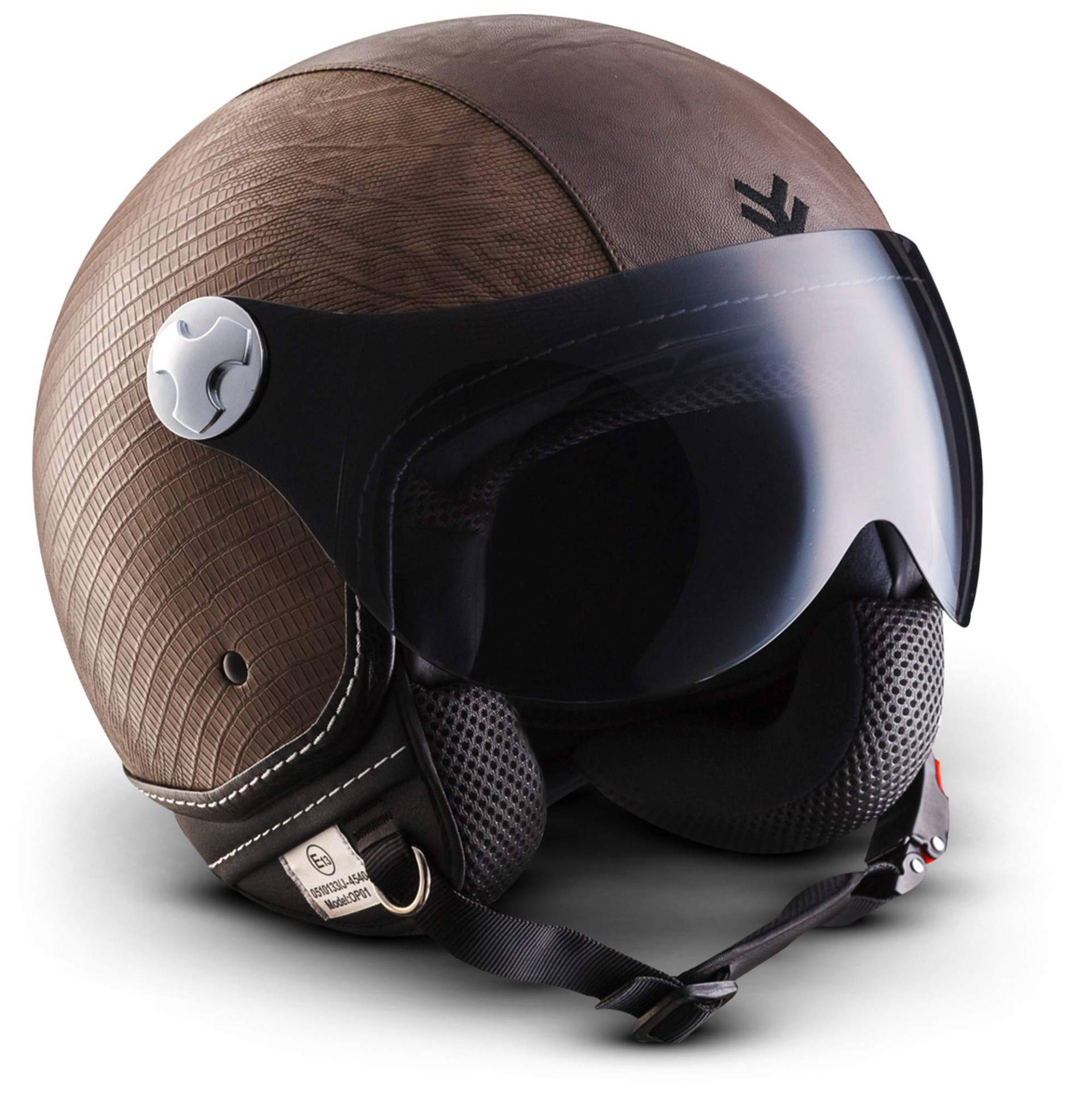 ARMOR HELMETS® AV-84 „Ranger“ · Jet-Helm · Motorrad-Helm Roller-Helm Scooter-Helm Moped Mofa-Helm Chopper Retro Vespa Vintage Pilot Biker Helmet · ECE 22.05 Visier Schnellverschluss Tasche S (55-56cm) von ARMOR HELMETS