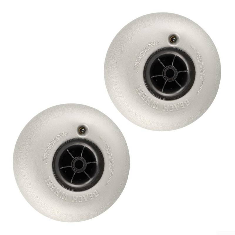 Ersatzreifen für Strandwagen, 2 Stück PVC-Ballonräder für Camping und Kajakfahren, 180 mm Lauffläche für Balance von ARMYJY