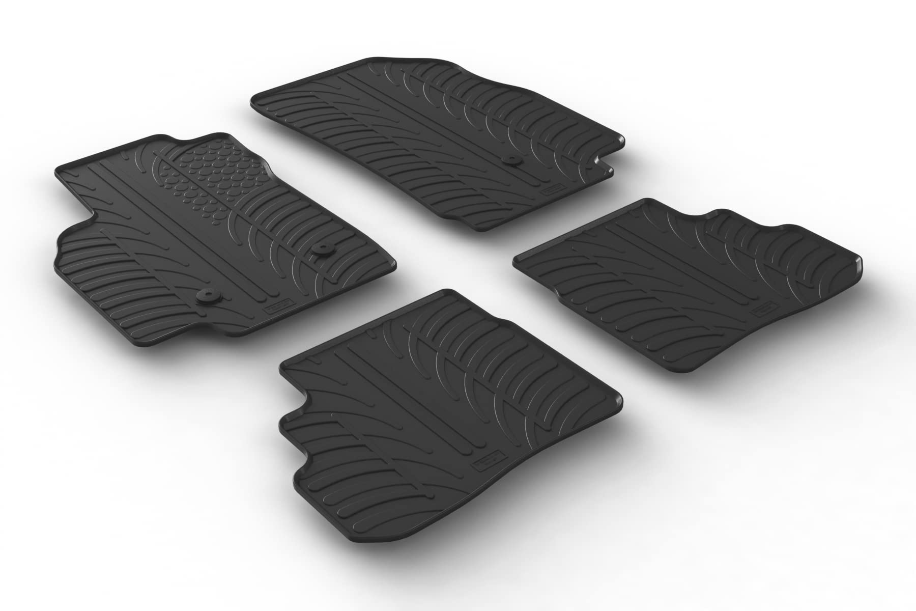 AROBA GL0093 Design Gummi Fußmatten kompatibel mit Opel Karl ab BJ. 07.2015> erhöhter Rand 4 TLG Farbe Schwarz Gummimatten Automatten passgenau AROBA GL0093 Design Gummi Fußmatten kompatibel mit Opel Karl ab BJ. 07.2015> erhöhter Rand 4 TLG Farbe Schwarz Gummimatten Automatten passgenau von AROBA