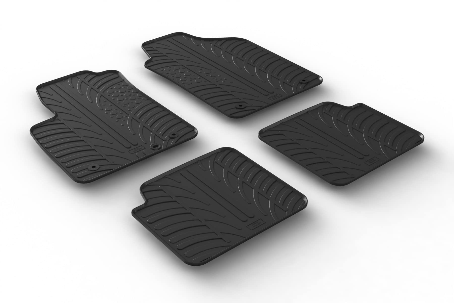 AROBA GL0148 Design Gummi Fußmatten kompatibel mit FIAT 500, Abarth 500, 500 C ab BJ. 07.2015> erhöhter Rand 4 TLG Farbe Schwarz Gummimatten Automatten passgenau AROBA GL0148 Design Gummi Fußmatten kompatibel mit FIAT 500, Abarth 500, 500 C ab BJ. 07.2015> erhöhter Rand 4 TLG Farbe Schwarz Gummimatten Automatten passgenau von AROBA