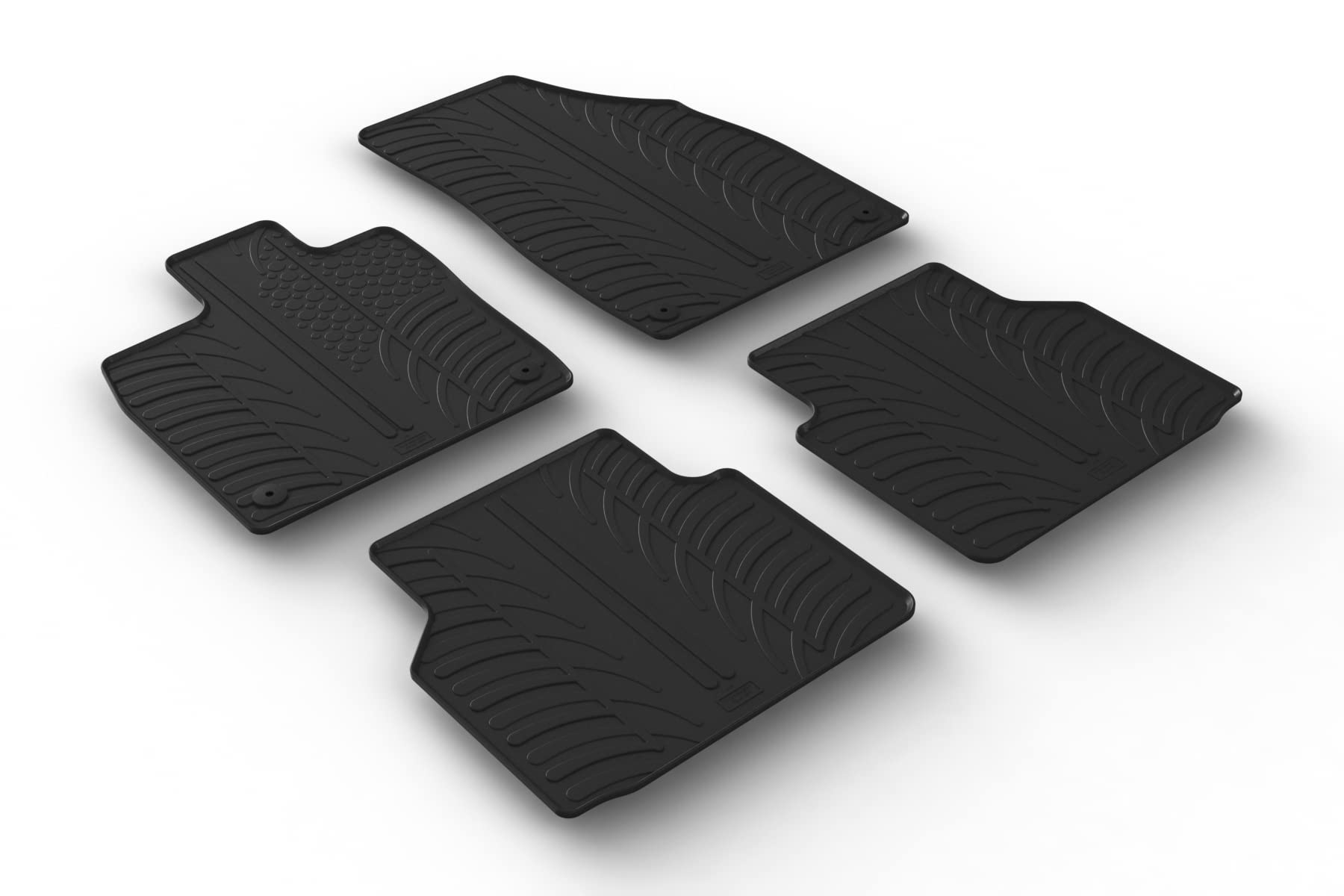 AROBA GL0709 Design Gummi Fußmatten kompatibel mit Audi Q4 e tron & Q4 Etron Sportback ab BJ. 07.2021> erhöhter Rand 4 TLG Farbe Schwarz Gummimatten Automatten passgenau AROBA GL0709 Design Gummi Fußmatten kompatibel mit Audi Q4 e tron & Q4 Etron Sportback ab BJ. 07.2021> erhöhter Rand 4 TLG Farbe Schwarz Gummimatten Automatten passgenau von AROBA