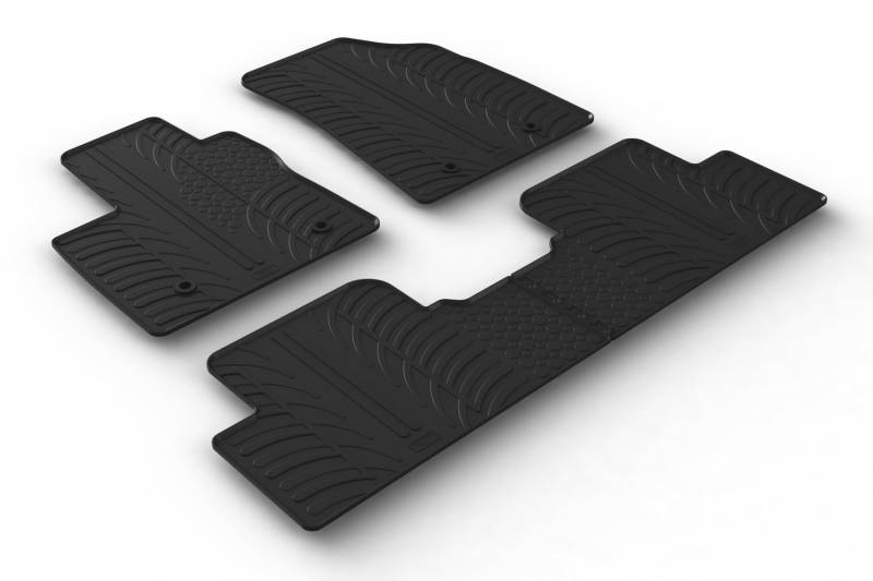 AROBA GL0772 Design Gummi Fußmatten kompatibel mit MG MG5 ab BJ. 09.2021> erhöhter Rand 4 TLG Farbe Schwarz Gummimatten Automatten passgenau von AROBA