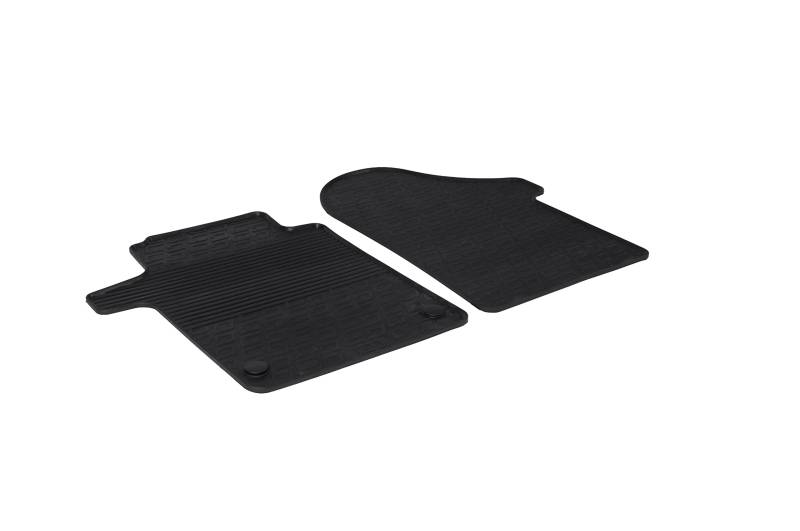AROBA GL0915 Design Gummi Fußmatten kompatibel mit Mercedes V Klasse und Vito ab BJ. 05.2014> erhöhter Rand 2 TLG Farbe Schwarz Gummimatten Automatten passgenau von AROBA