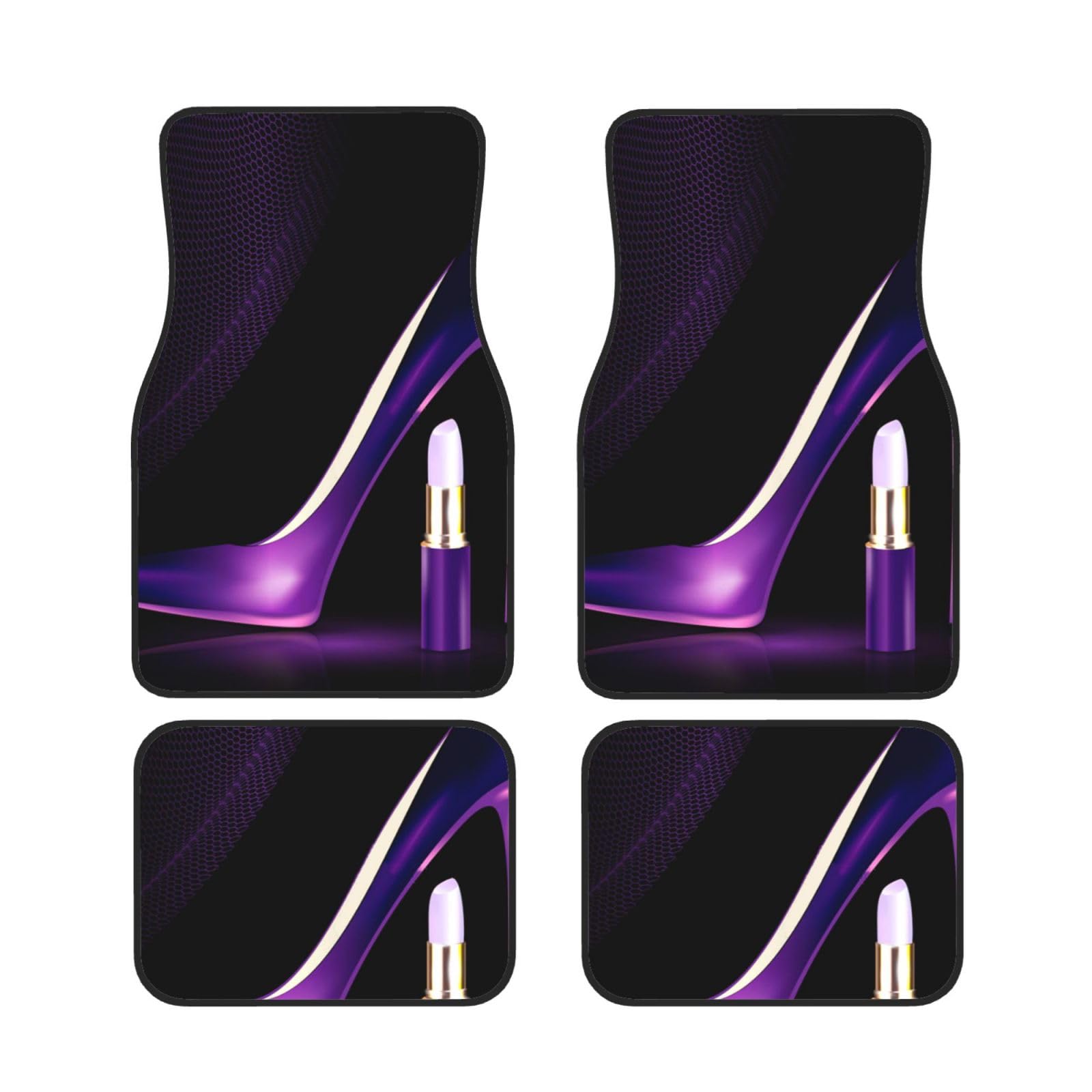 Elegante lila High Heels Auto Fußmatten Full Set 4 Stück - Automobil wasserdichte Gummi-Fußmatten für ultimativen Schutz und Stil Elegante lila High Heels Auto Fußmatten Full Set 4 Stück - Automobil wasserdichte Gummi-Fußmatten für ultimativen Schutz und Stil von AROONS