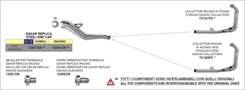 ARROW INDY RACE EVO ALUMINIUM SILENCER WITH CARBY END CAP YAMAHA TÉNÉRÉ 700 '19/23 HOMOLOGATED ALUMINUM INDY RACE EVO SILENCER CARBON ENDCAP von ARROW