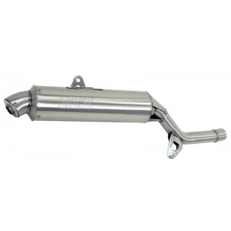 ARROW PARIS-DAKAR REPLICA SILENCER YAMAHA TT 600 - XT 600 TENERE '86/93 HOMOLOGATED STAINLESS STEEL PARIS DAKAR EXHAUST FOR ORIGINAL COLLECTOR, Metall von Arrow