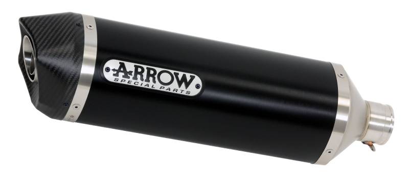 ARROW RACE-TECH ALUMINIUM DARK" SILENCER WITH CARBY END CAP - SHORT VERSION" HONDA X-ADV '17/19 HOMOLOGATED ALUMINIUMDARK RACE-TECH SILENCER WITH CARBON END CAP FOR ORIGINAL AND ARROW COLLECTOR von Arrow