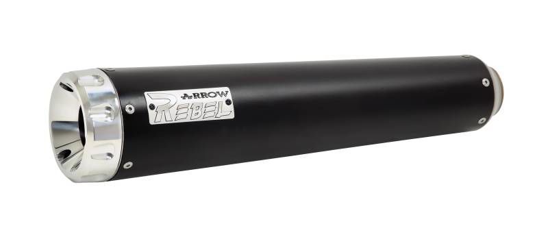 ARROW REBEL SILENCER WITH ALUMINIUM DARK" END CAP" HONDA CL 500 '23 HOMOLOGATED NICHROM DARK REBEL SILENCER WITH ALUMINUM DARK ENDCAP von ARROW