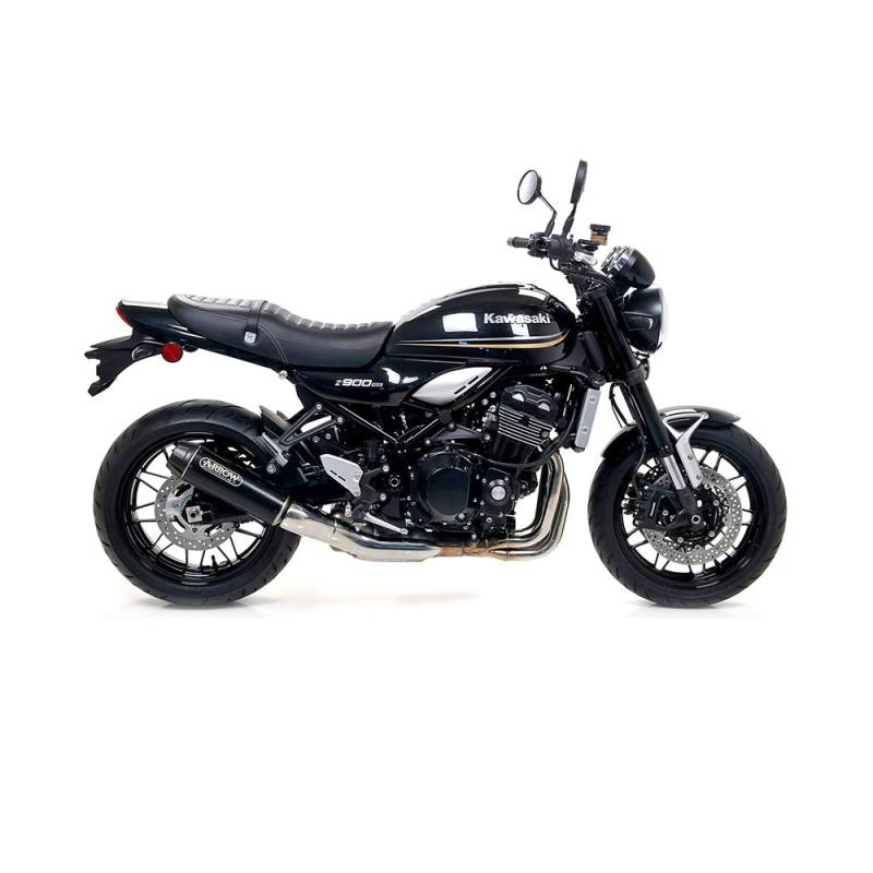 ARROW REBEL SILENCER WITH ALUMINIUM DARK" END CAP" KAWASAKI Z900RS NICHROM DARK HOMOLOGATEDREBEL SILENCER WITH ALUMINIUM BLACK END CAP FOR ORIGINAL OR ARROW COLLECTORS von ARROW