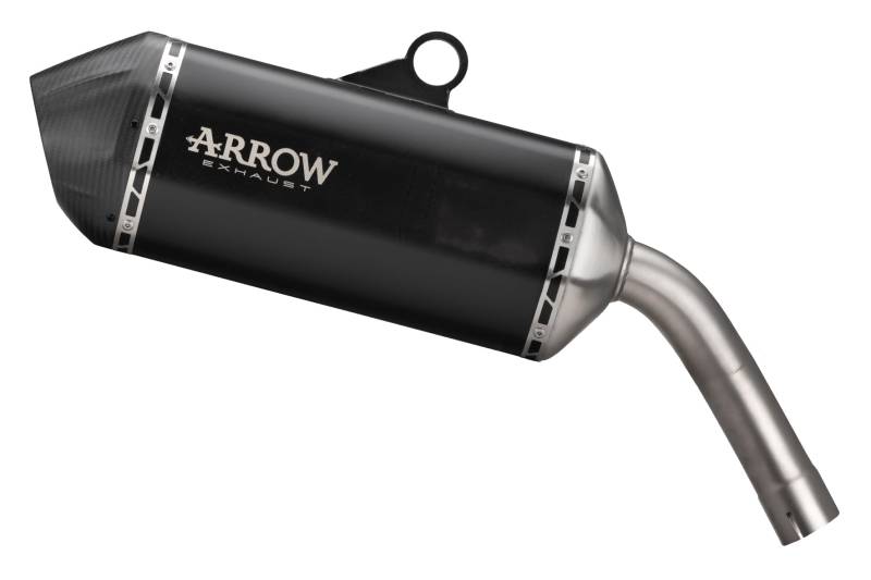 ARROW SONORA TITANIUM DARK" SILENCER WITH CARBY END CAP" BMW F 850GS '21/22 SONORA DARK TITANIUM EXHAUST WITH WELDED LINKPIPE AND CARBY END CAP von ARROW