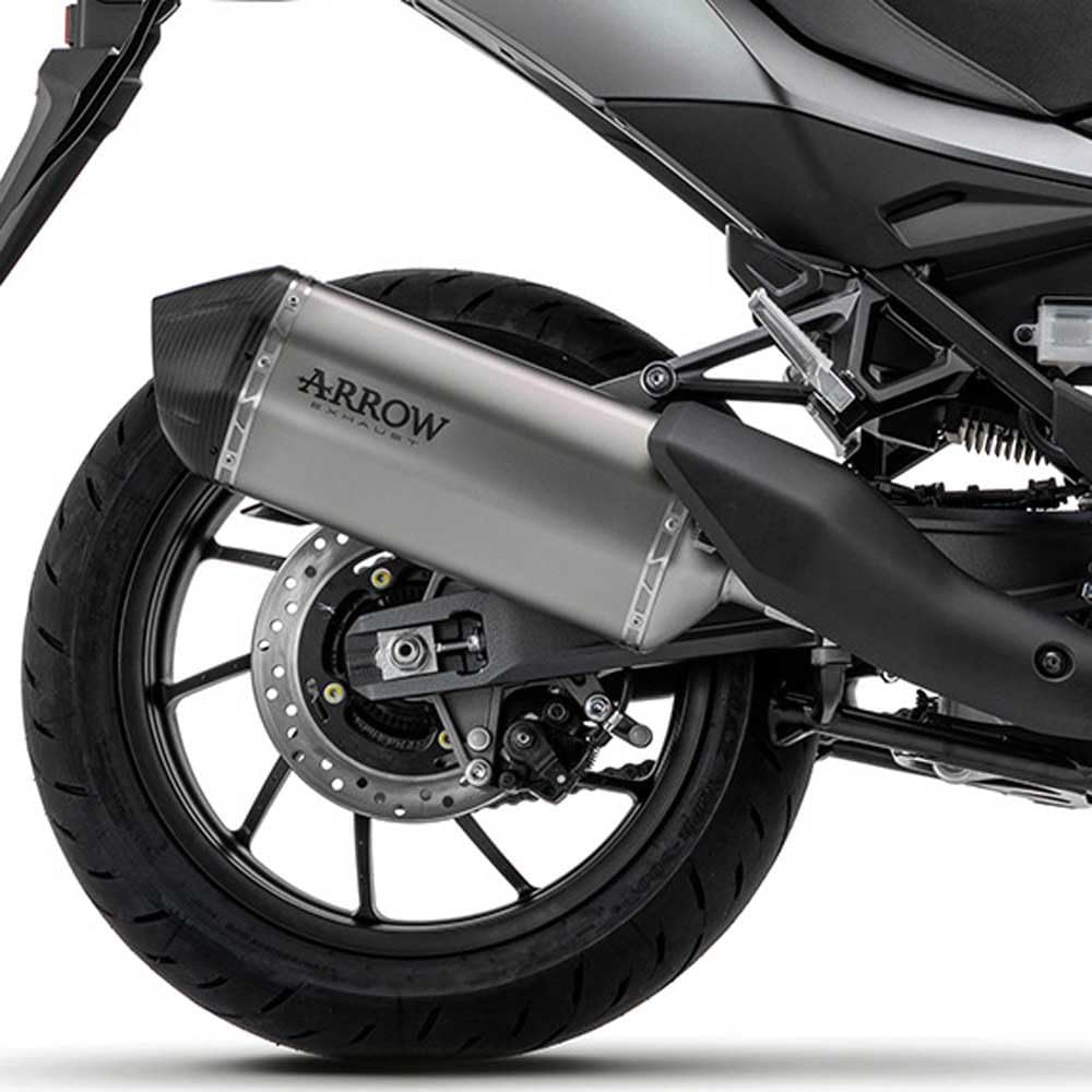 ARROW SONORA TITANIUM SILENCER WITH CARBY END CAP HONDA NT 1100'22 HOMOLOGATED TITANIUM SONORA SILENCER WITH CARBON ENDCAP AND WELDED LINK PIPE ARROW SONORA TITANIUM SILENCER WITH CARBY END CAP HONDA NT 1100'22 HOMOLOGATED TITANIUM SONORA SILENCER WITH CARBON ENDCAP AND WELDED LINK PIPE von ARROW