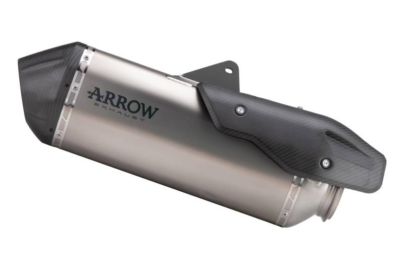 ARROW SONORA TITANIUM SILENCER WITH CARBY END CAP KTM 1290 SUPER ADVENTURE HOMOLOGATED TITANIUM SONORA SILENCER WITH CARBON ENDCAP, Metall von Arrow