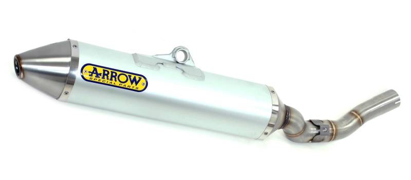 ARROW THUNDER ALUMINIUM DARK" SILENCER" APRILIA RX/SX 125 '21/22 HOMOLOGATED ALUMINUM DARK THUNDER SILENCER WITH WELDED LINK PIPE, Metall von Arrow