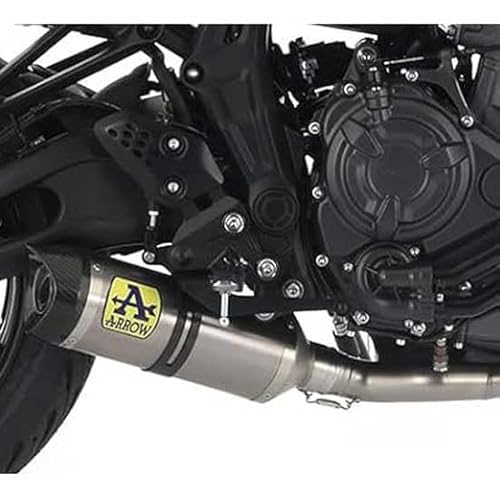 ARROW THUNDER CARBY SILENCER WITH CARBY END CAP YAMAHA MT-07 '21 HOMOLOGATED CARBON SILENCER WITH CARBON ENDCAP, Metall von Arrow