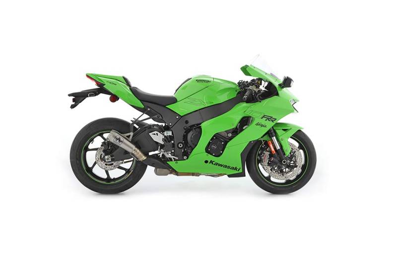 ARROW TITANIUM PRO-RACE SILENCER WITH TITANIUM LINK PIPE KAWASAKI ZX-10RR '21 HOMOLOGATED TITANIUM PRO RACE SILENCER AND LINK PIPE von ARROW