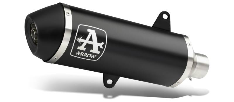 ARROW URBAN ALUMINIUM DARK" SILENCER WITH "DARK" END CAP" HONDA PCX 125 '21 HOMOLOGATED ALUMINUM DARK SILENCER von Arrow