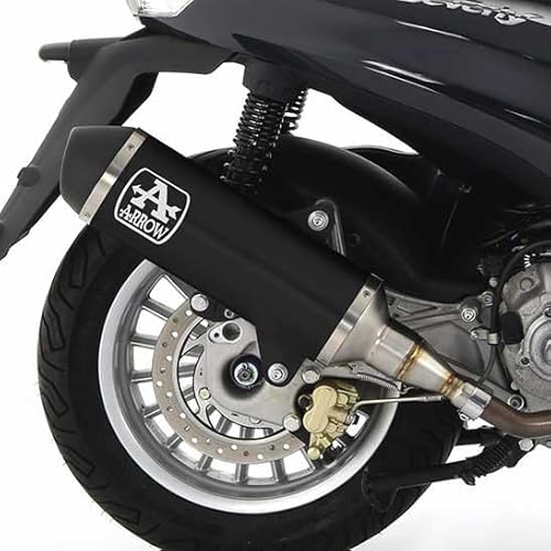 ARROW URBAN ALUMINIUM DARK" SILENCER WITH "DARK" END CAP" PIAGGIO BEVERLY 300 HPE '21 HOMOLOGATED ALUMINUM DARK SILENCER von Lupsty