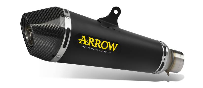 ARROW X-KONE SILENCER HONDA MSX 125 '21/22 HOMOLOGATED NICHROM X-KONE SILENCER WITH WELDED LINKPIPE AND CARBON ENDCAP von Arrow