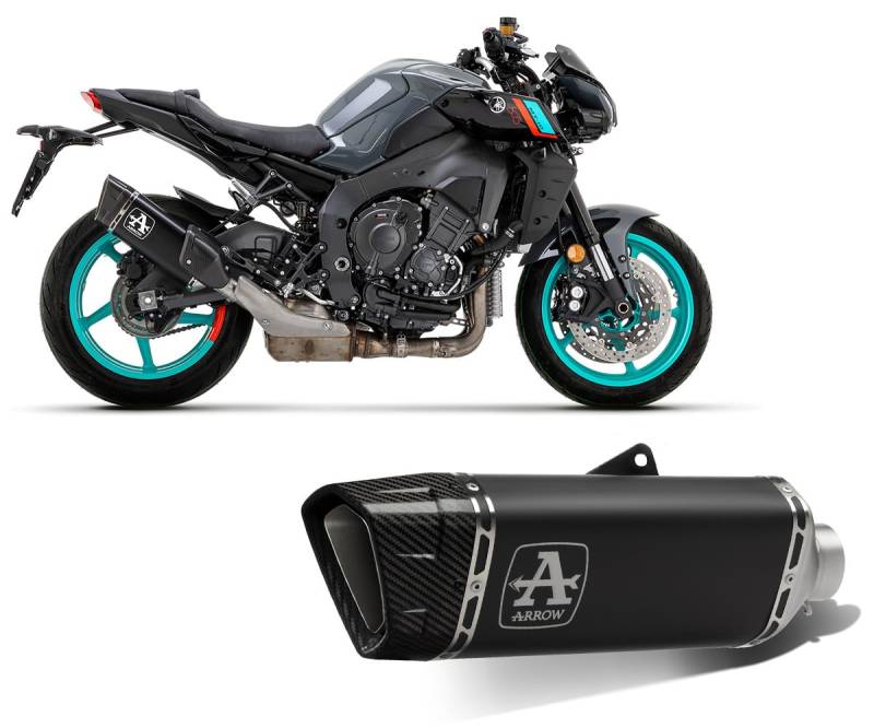 ARROW PISTA TITANIUM DARK" SILENCER" YAMAHA MT-10 '22 HOMOLOGATED TITANIUM DARK PISTA SILENCER, Metall von ARROW