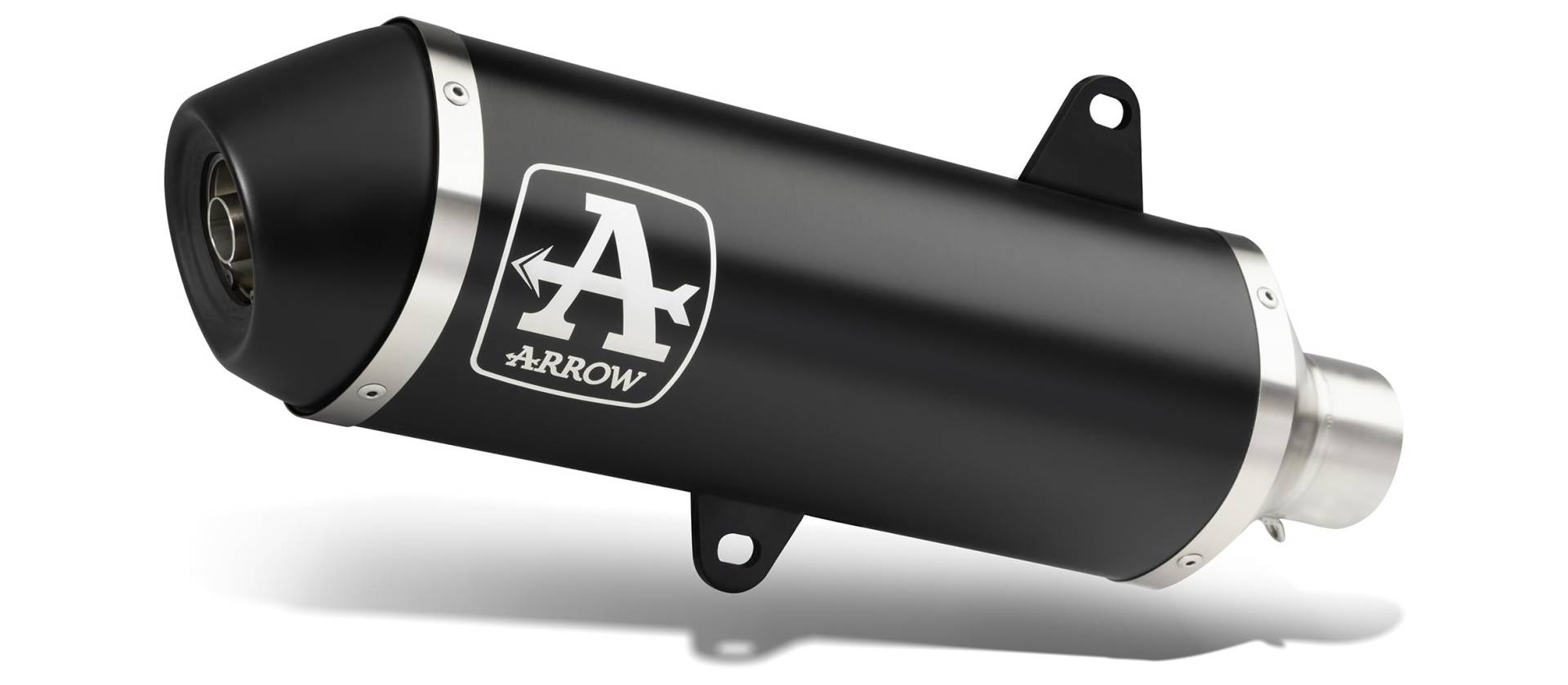 Kit Verbindungsstück + Endstück Urban Dark Aluminium mit Boden Carbon Kymco Xciting 400S '21 von ARROW
