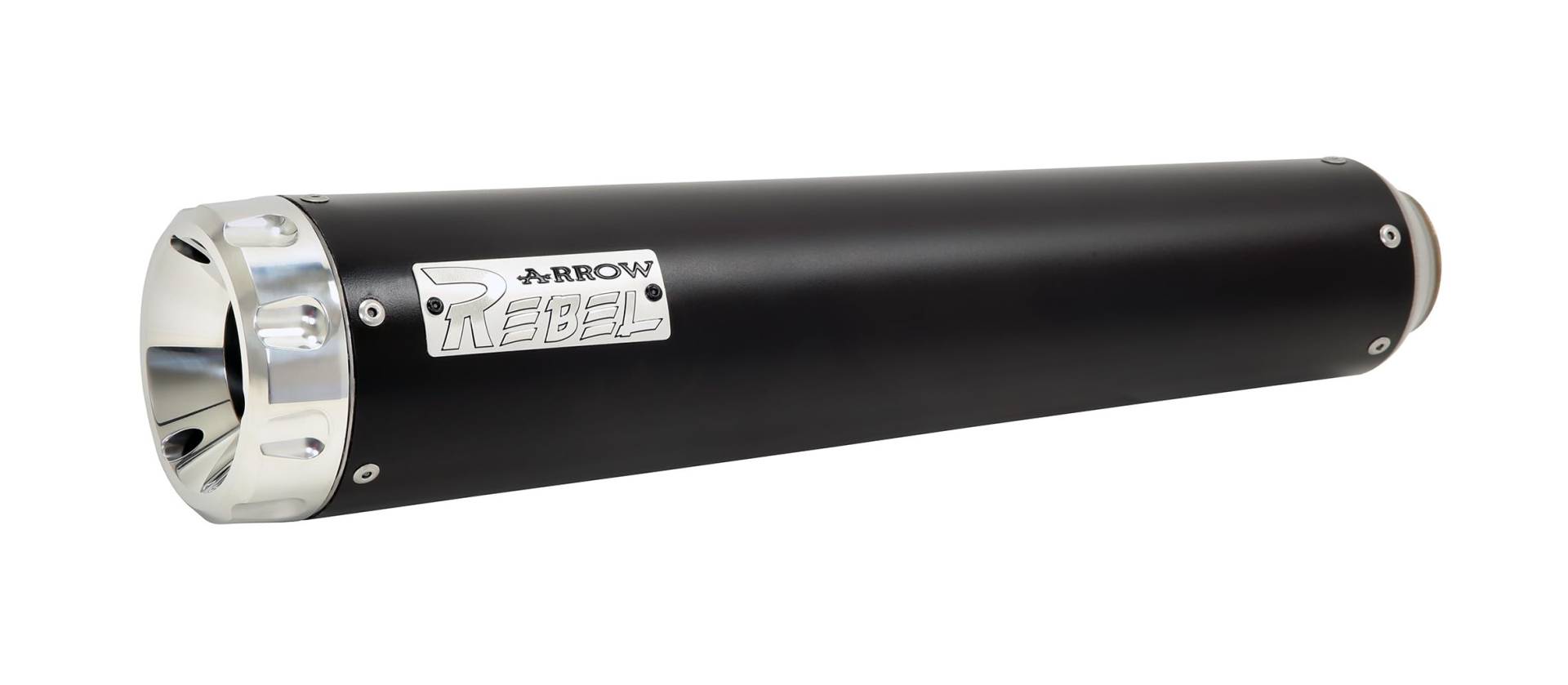 Krümmer-Kit + Endstück REBEL NICHROM Dark Kawasaki Z650RS '22 mit Aluminiumboden Dark und DBK von ARROW