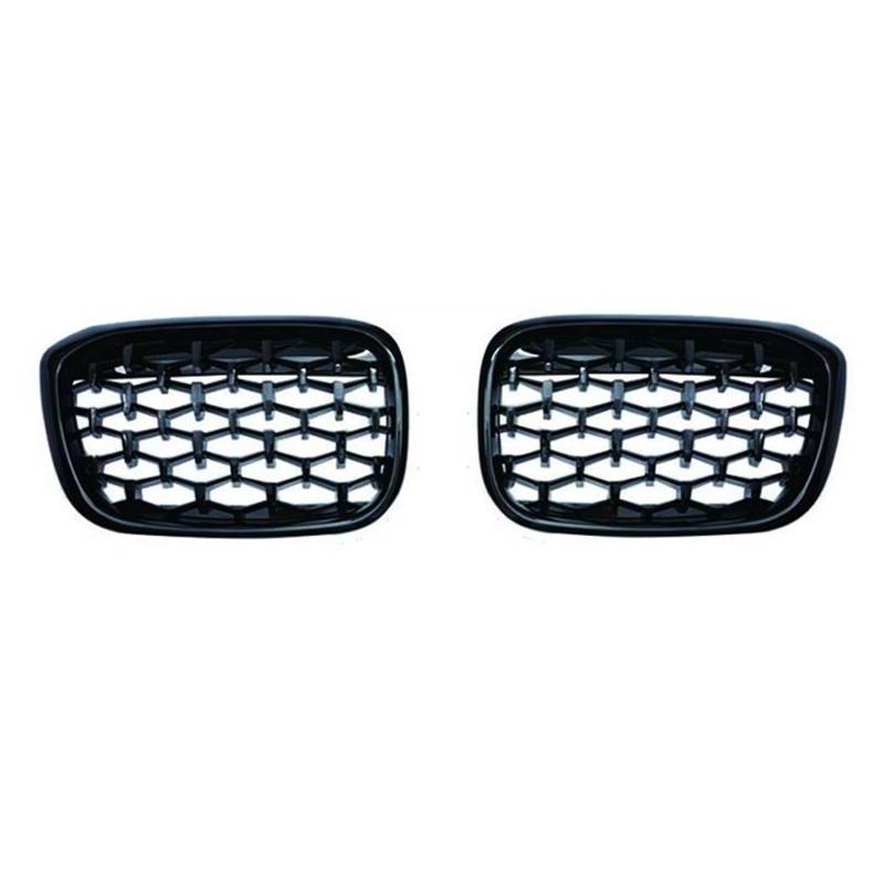 ARRPO Frontgrills 1 Paar Auto-Frontstoßstangengrills Diamond Racing Grille Grill ， for BMW ， for X3 G01 G08 X4 G02 2018-2021 Auto Meteor Styling(Titanium Black) von ARRPO