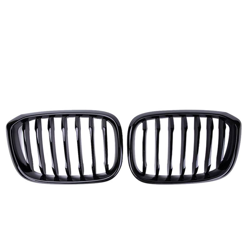 ARRPO Frontgrills 1 Paar Frontgrill 1 Lamelle ， for BMW ， for G01 G02 G08 X3 X4 2018-2021 Auto-Styling Hochglanz Mattschwarz Renngrills(Glossy Black) von ARRPO