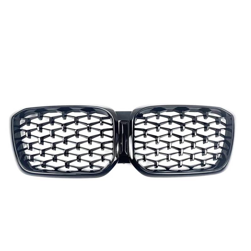 ARRPO Frontgrills 2 STÜCKE Auto Frontstoßstange Diamantgrill Meteor Style ， for BMW ， for X3 X4 G01 G02 2022 2023 ABS Chrom Mesh Grille Ersatzteil(None Hole) von ARRPO
