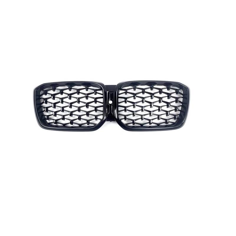 ARRPO Frontgrills 2 STÜCKE Auto Frontstoßstange Diamantgrill Meteor Style ， for BMW ， for X3 X4 G01 G02 2022 2023 ABS Chrom Mesh Grille Ersatzteil(with Hole) von ARRPO
