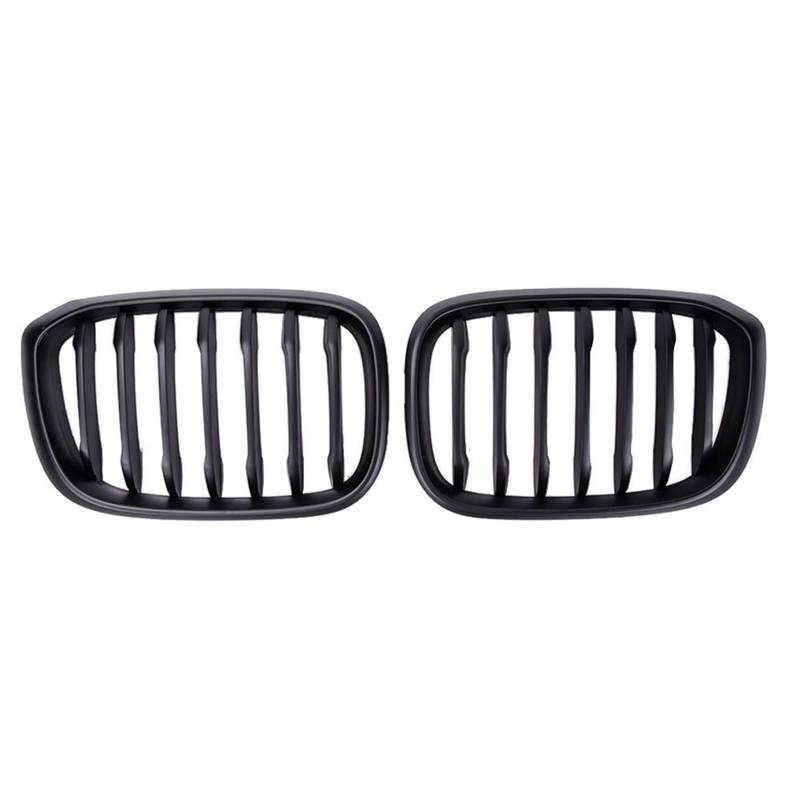ARRPO Frontgrills Auto-Frontgrill, for BMW, for 3 4 X3 X4 G01 G02 G08 2018-2021 Single Line 1-Lamelle Hochglanz Mattschwarz Stoßstangen-Renngrill(Matte Black) von ARRPO