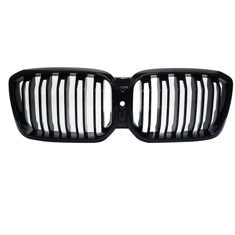 ARRPO Frontgrills Auto-Frontstoßstangen-Renngrill ， for BMW ， for X3 G01 X4 G02 2022+ Doppellamellen Doppellinie Glanzschwarzer Kühlergrill Auto-Ersatzteil(with Hole) von ARRPO
