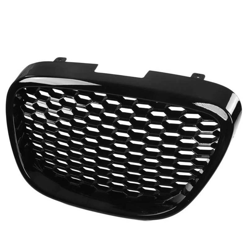 ARRPO Frontgrills Wabenförmiger Frontstoßstangengrill for Seat, for Leon 1P, for 2 / Altea 5P / Toledo MK3 1133007 Mattschwarzer hitzebeständiger Kühlergrill 2004–2009(Glossy Black) von ARRPO