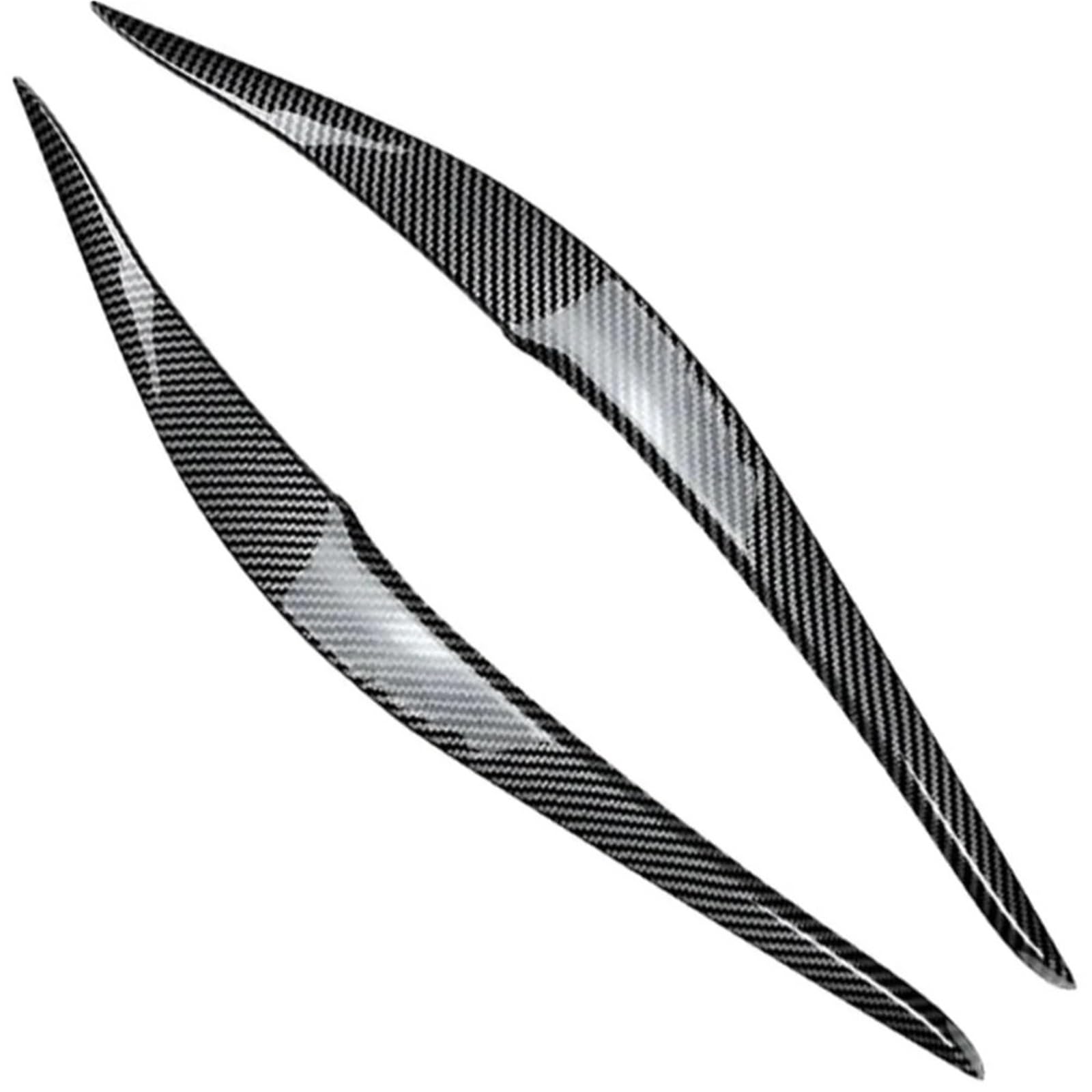 Auto-Augenbrauenaufkleber ABS-Kohlefaser-Autoscheinwerfer-Augenbrauen-Augenlidverkleidung, for BMW, for 2er F22 F23 2015 2016 2017 2018 2019(Carbon Fiber Look) von ARRPO